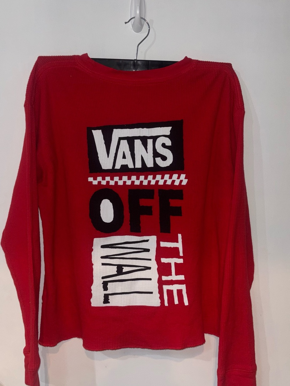 Vans Red Graphic Thermal Long Sleeve